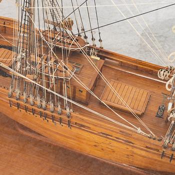 A model of the brig Marie Spophie of Falmouth, by Åke Pettersson, 1958.