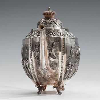 TEKANNA, silver, Indien Vikt 550 g.