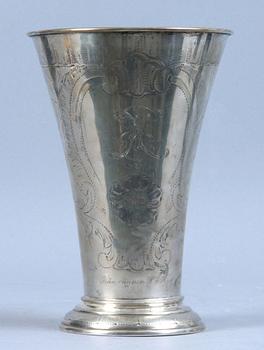 BÄGARE, silver, rokokostil, C G Hallberg, 1934. 340 gr.