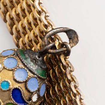 Necklace with 22 miniature Easter eggs, one of which is by Carl Fabergé.