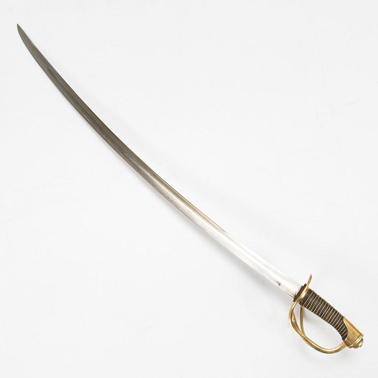 A French cavalry sabre model 1822.