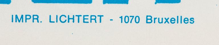 A Belgian movie poster James Bond  "Au service secret de sa Majesté" (On Her Majesty's Secret Service) 1969.