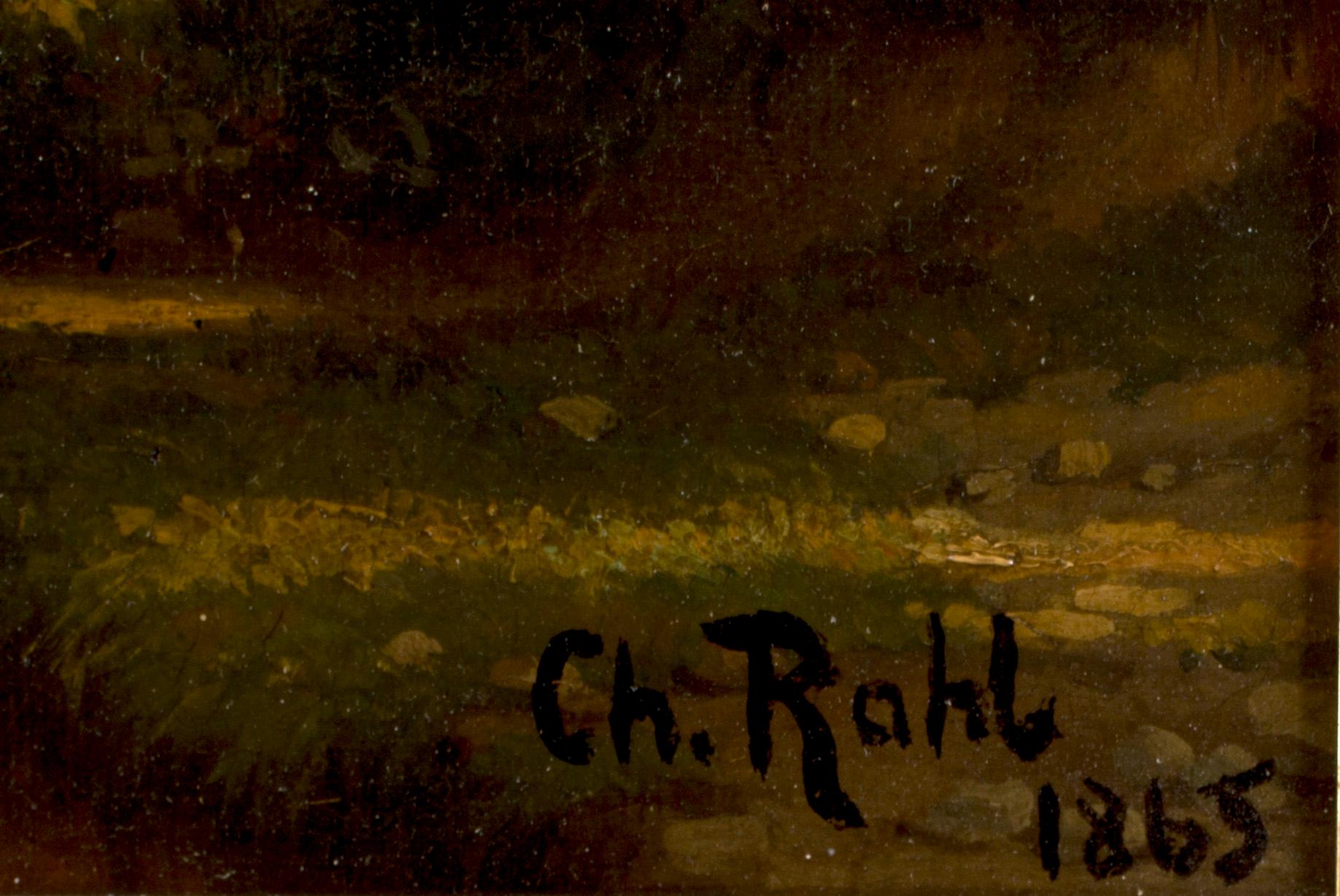 OKÄND KONSTNÄR 1800-TAL , sign Ch. Rohl, 1865.