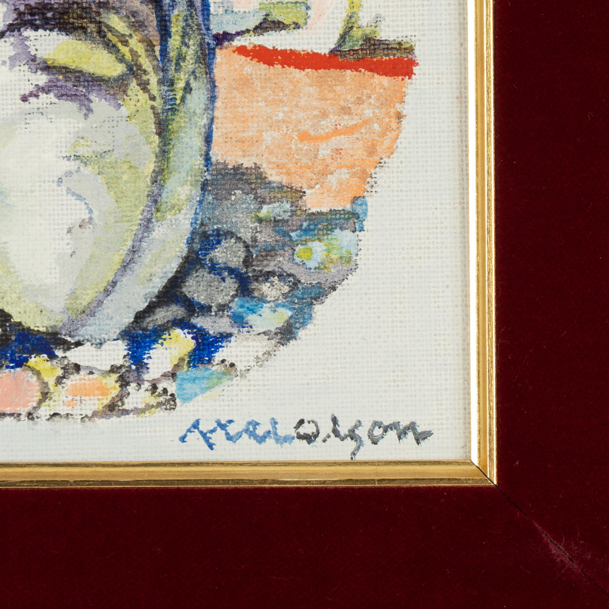 Axel Olson, oil on canvas, signed.