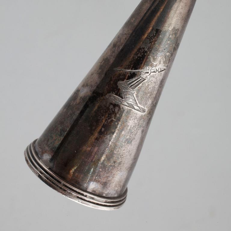A silver George III chamberstick with city marks of London, 1799, weight 237 g.