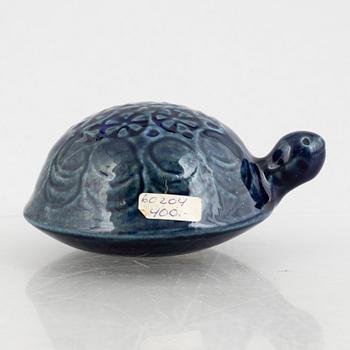 Lisa Larson, figurines, a set of four stoneware figurines including 'Lejon mini' from the series 'Afrika', Gustavsberg.