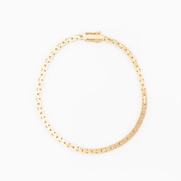 Bracelet Corridor-link 18K gold.