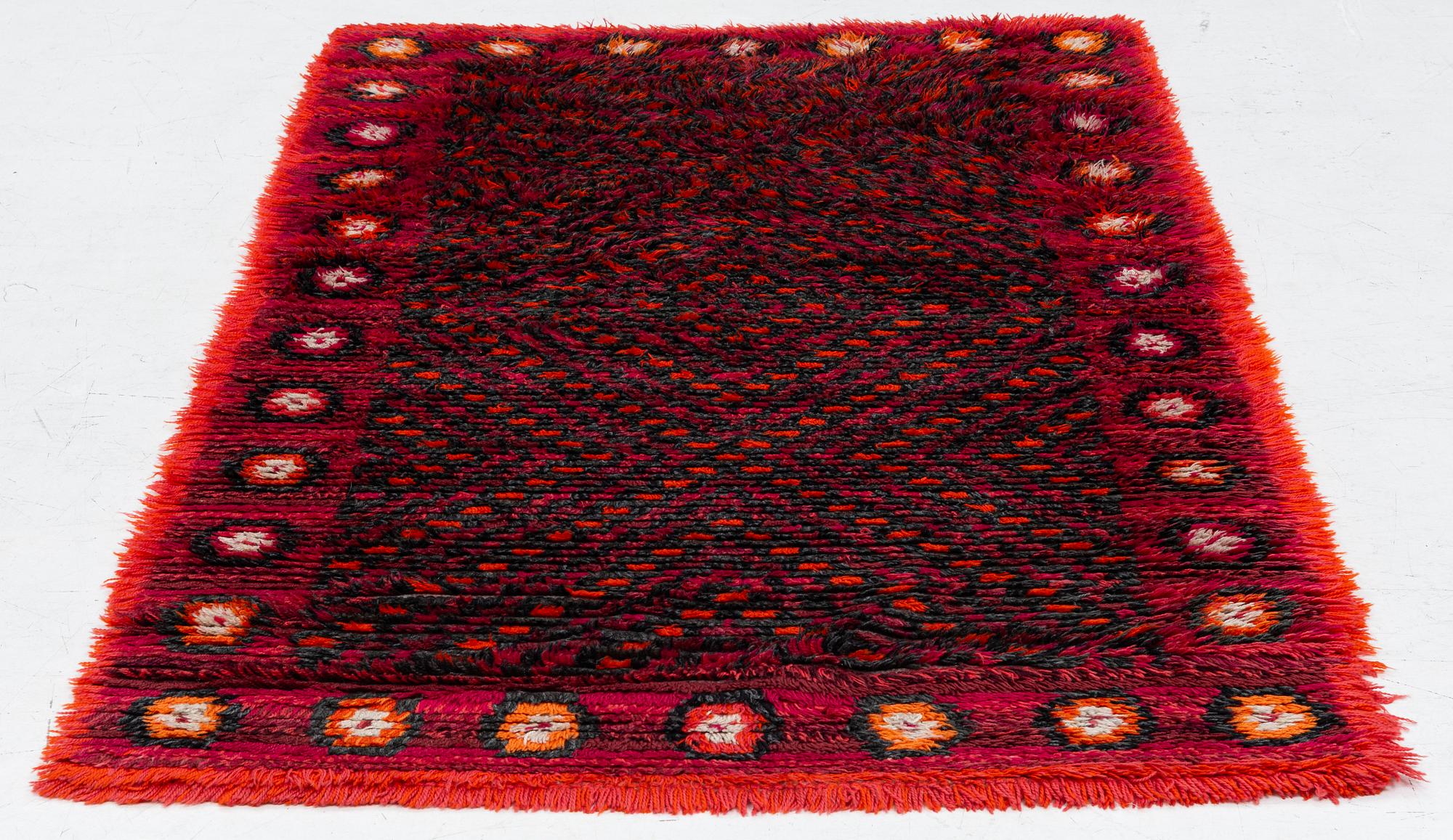 Elsa Gullberg, Attributed, rya. approx. 200 x 120 cm.