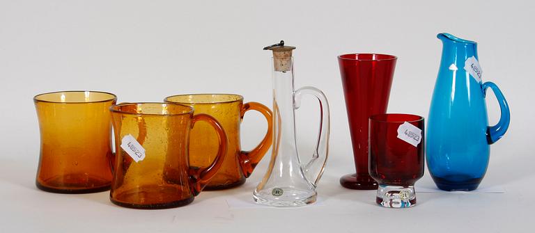 PARTI GLAS, 7 delar, bl a Rejmyre samt Erik Höglund.