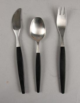 BESTICKSUPPSÄTTNING, 42 delar, "Focus de Luxe", Design Folke Arström, Gense, 1950-tal.