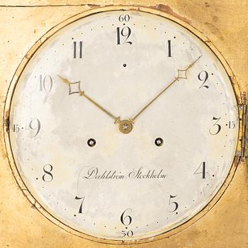 A wall clock, Israel Dahlström (master in Stockholm 1792-1829).