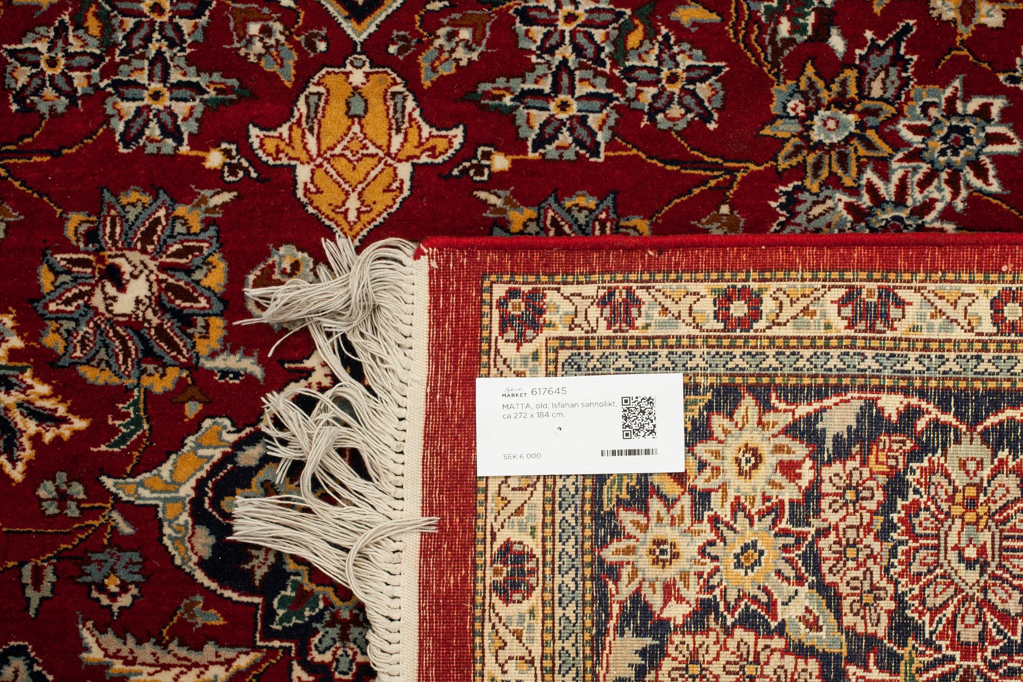 MATTA, old, Isfahan sannolikt, ca 272 x 184 cm.