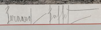 BERNARD BUFFET, litografia, signeerattu.