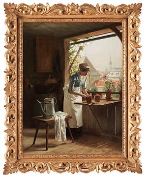 649. Henrik Nordenberg, Woman by a window.