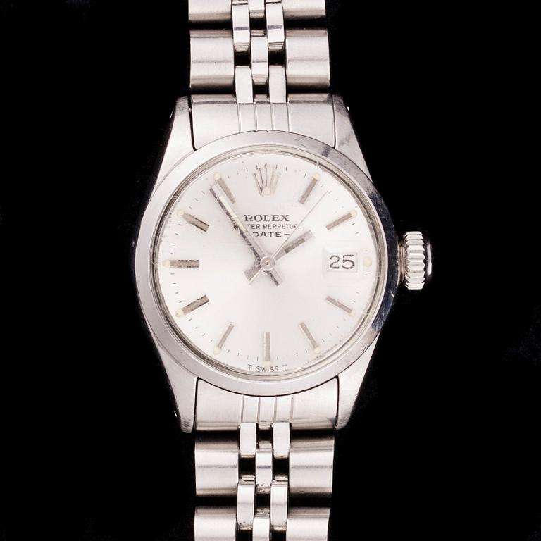 ARMBANDSUR, dam, Rolex Oyster Perpetual Date, stål.
