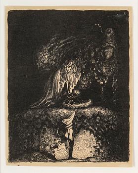 JOHN BAUER, litografi, ur: "Troll".