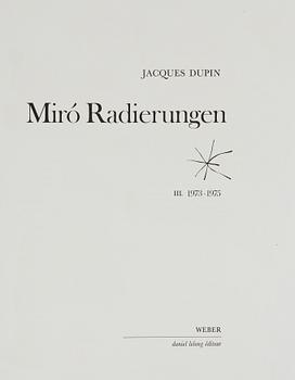 A set of two books  Joan Miró, Lithographe and  Miró Radierungen.