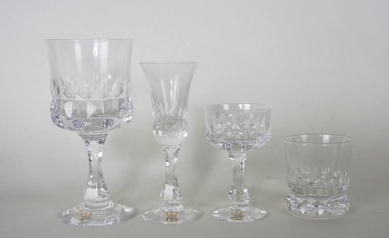 GLASSERVIS, 44 delar, Kosta.