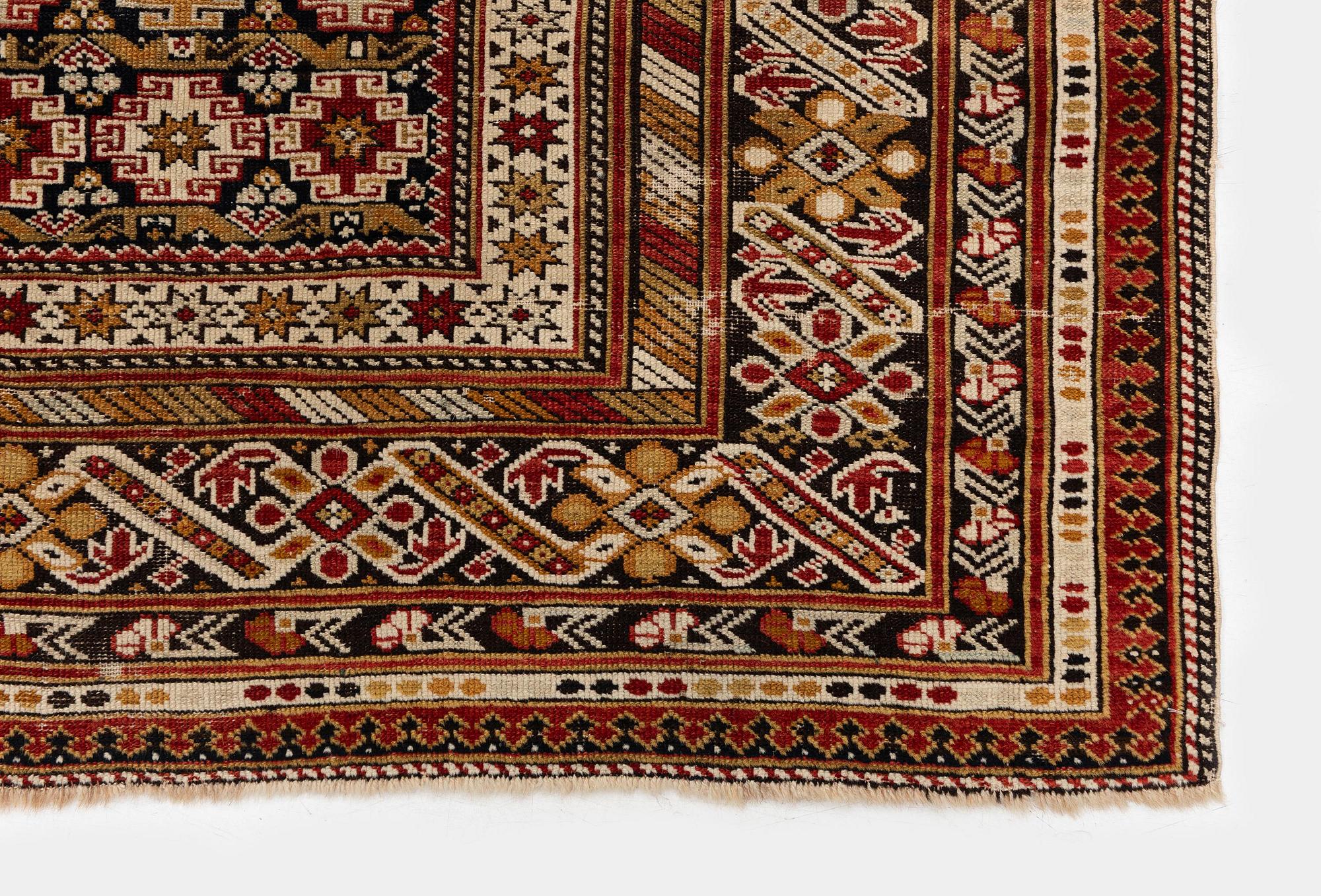 An antique Chichi rug, Northeast Caucasus, c. 178 x 119 cm.