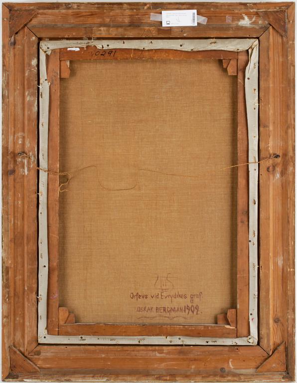 OSKAR BERGMAN, olja på duk, sign, dat a tergo 1902.