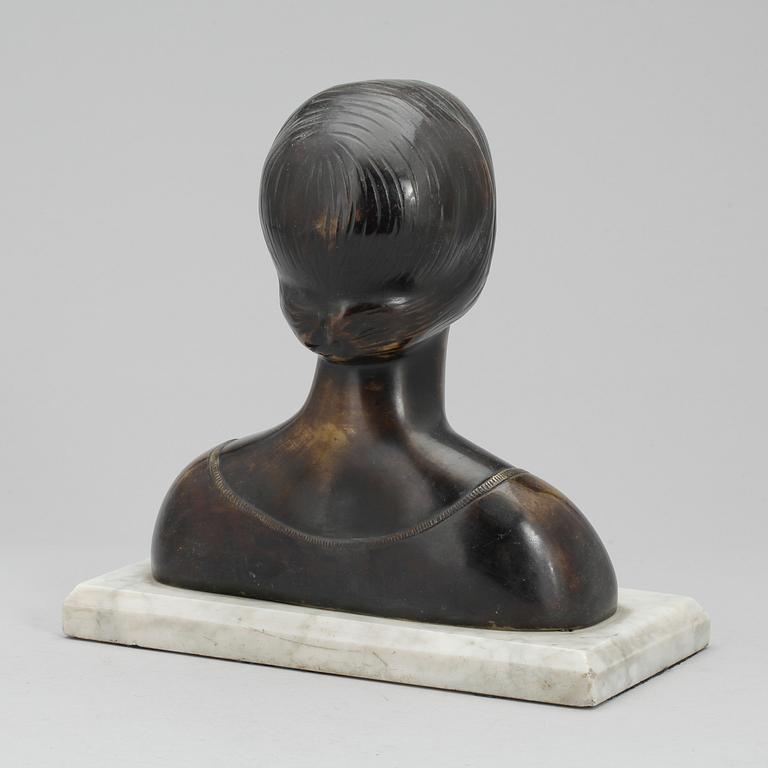 SKULPTUR, bons, okänd konstnär, ej signerad, 1900-tal.
