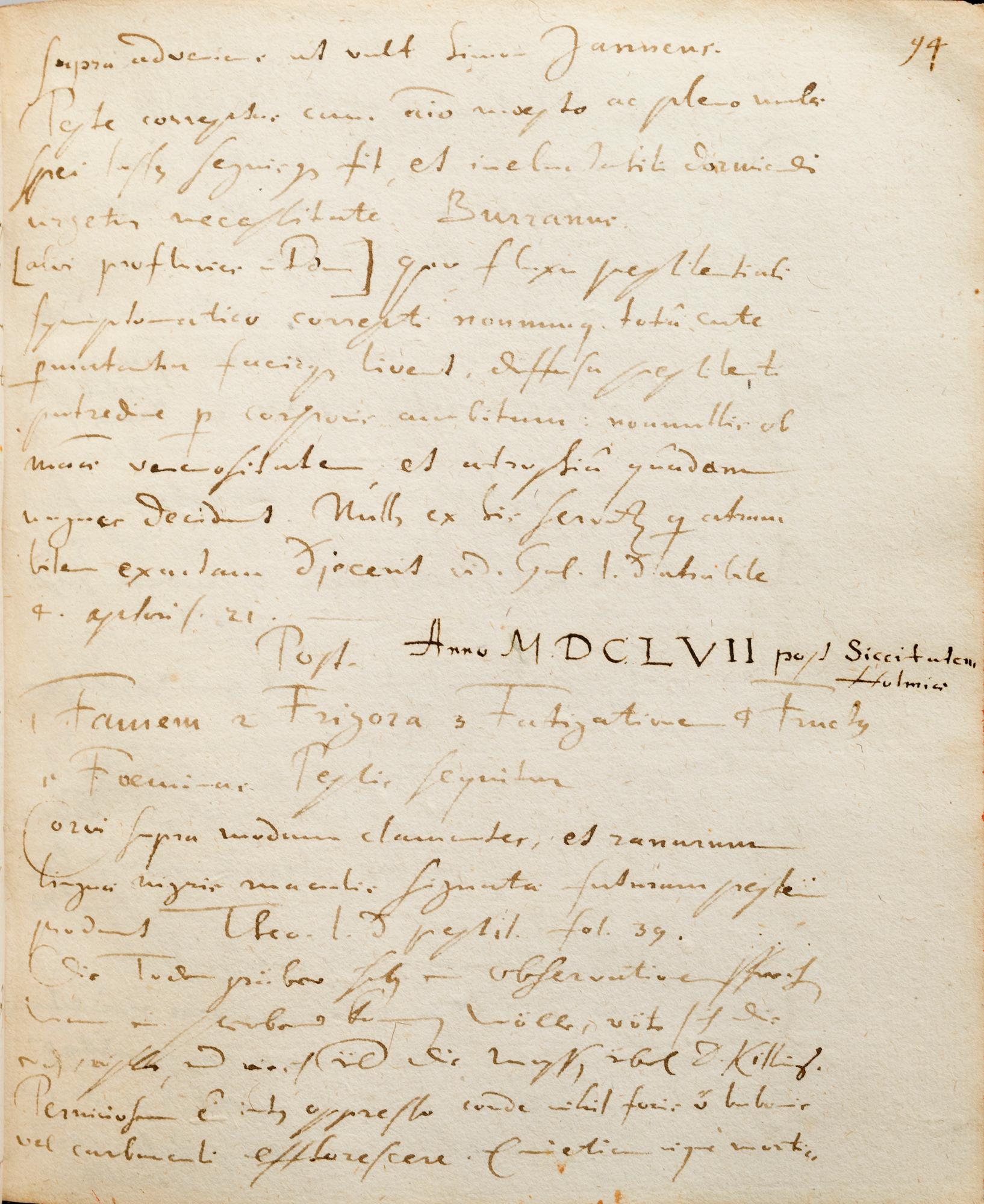 Manuscripts, from Queen Christina's 17th century library,  'Manuscript Medici I'.