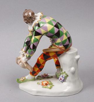 FIGURIN, porslin, Meissen. 1900-talets början.