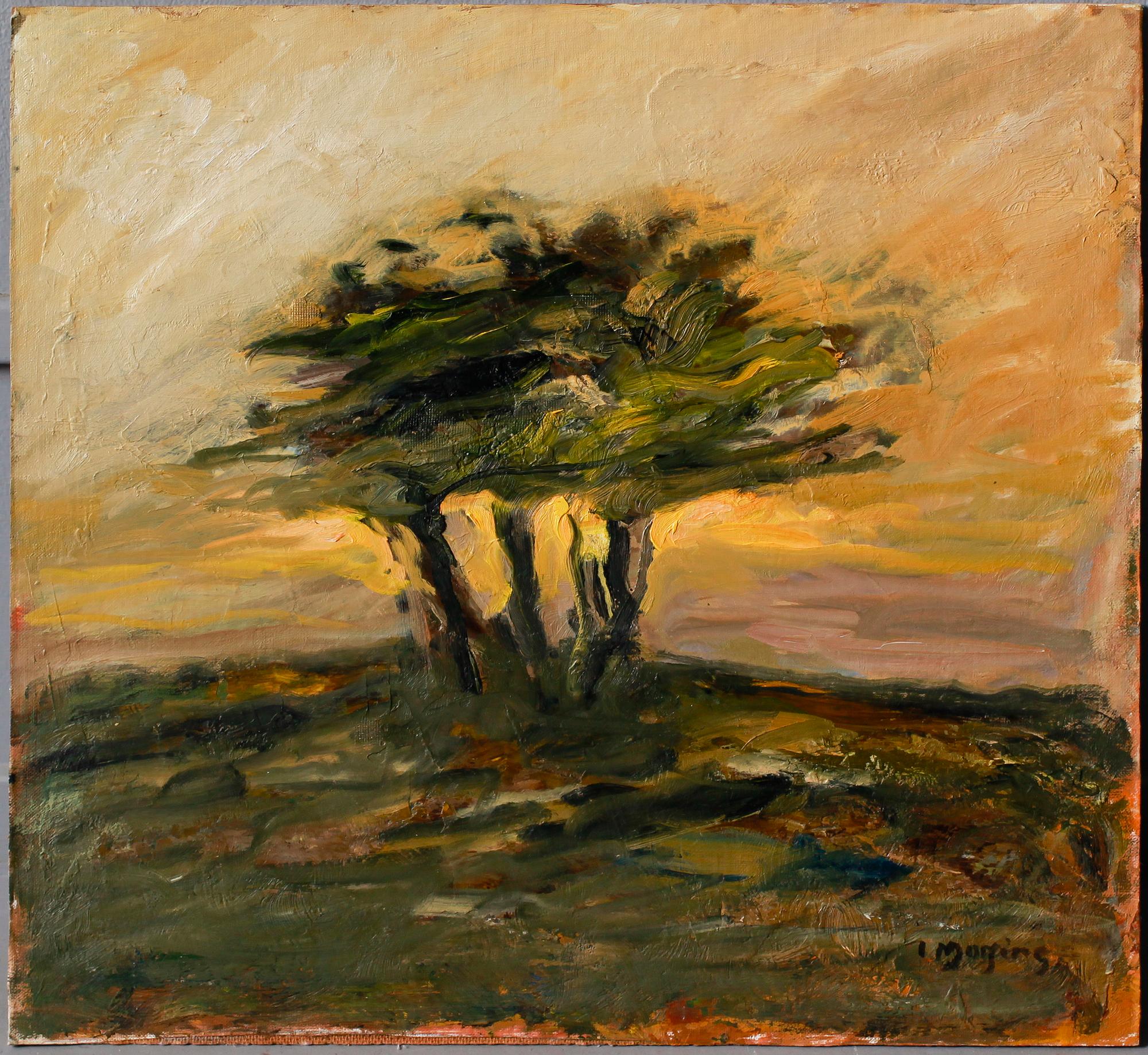 IVAR MORSING olja på duk, uppklistrad på pannå, signerad.