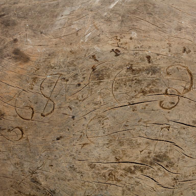 TRÅG, trä, daterad 1822.