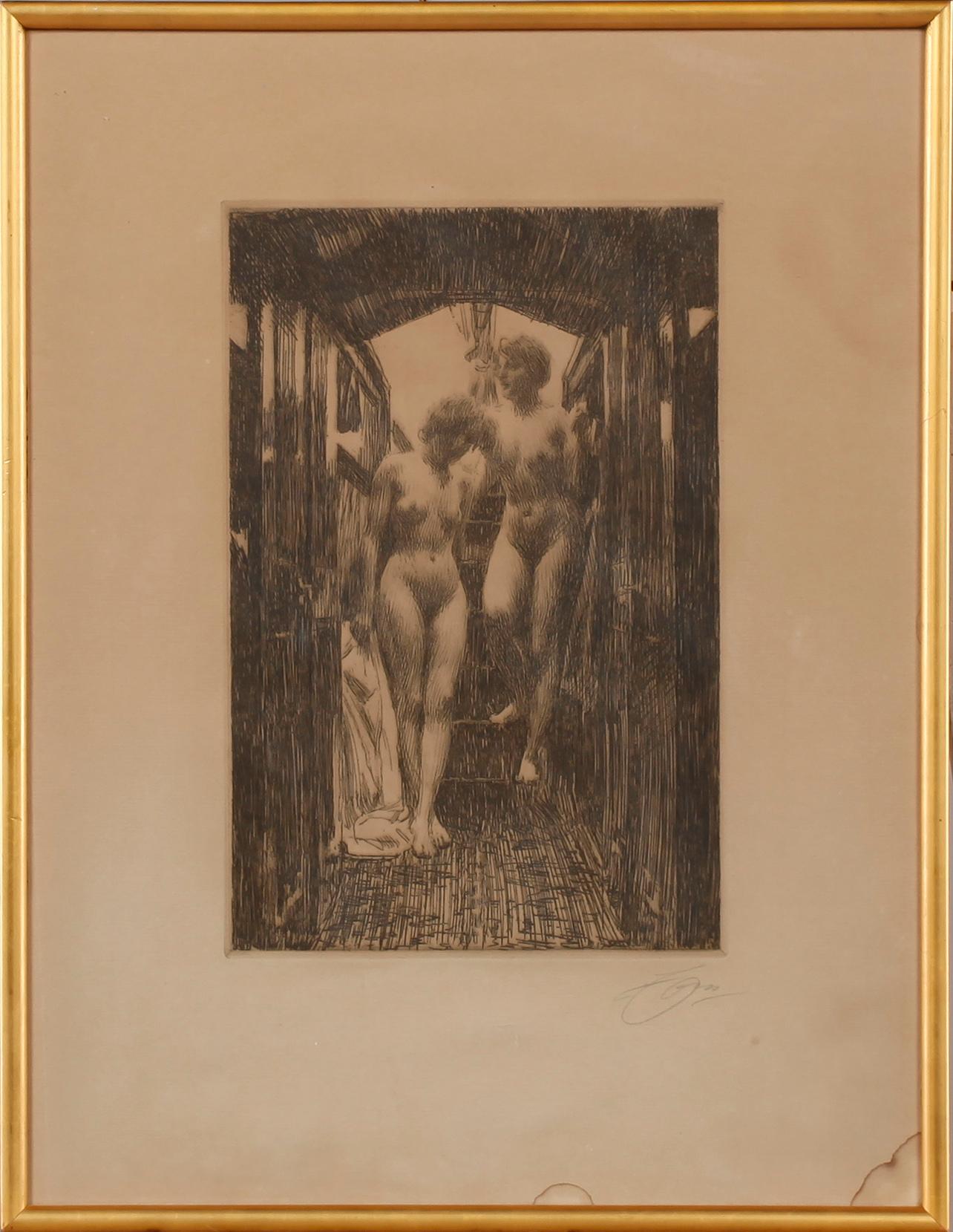 ANDERS ZORN, etsning, signerad.