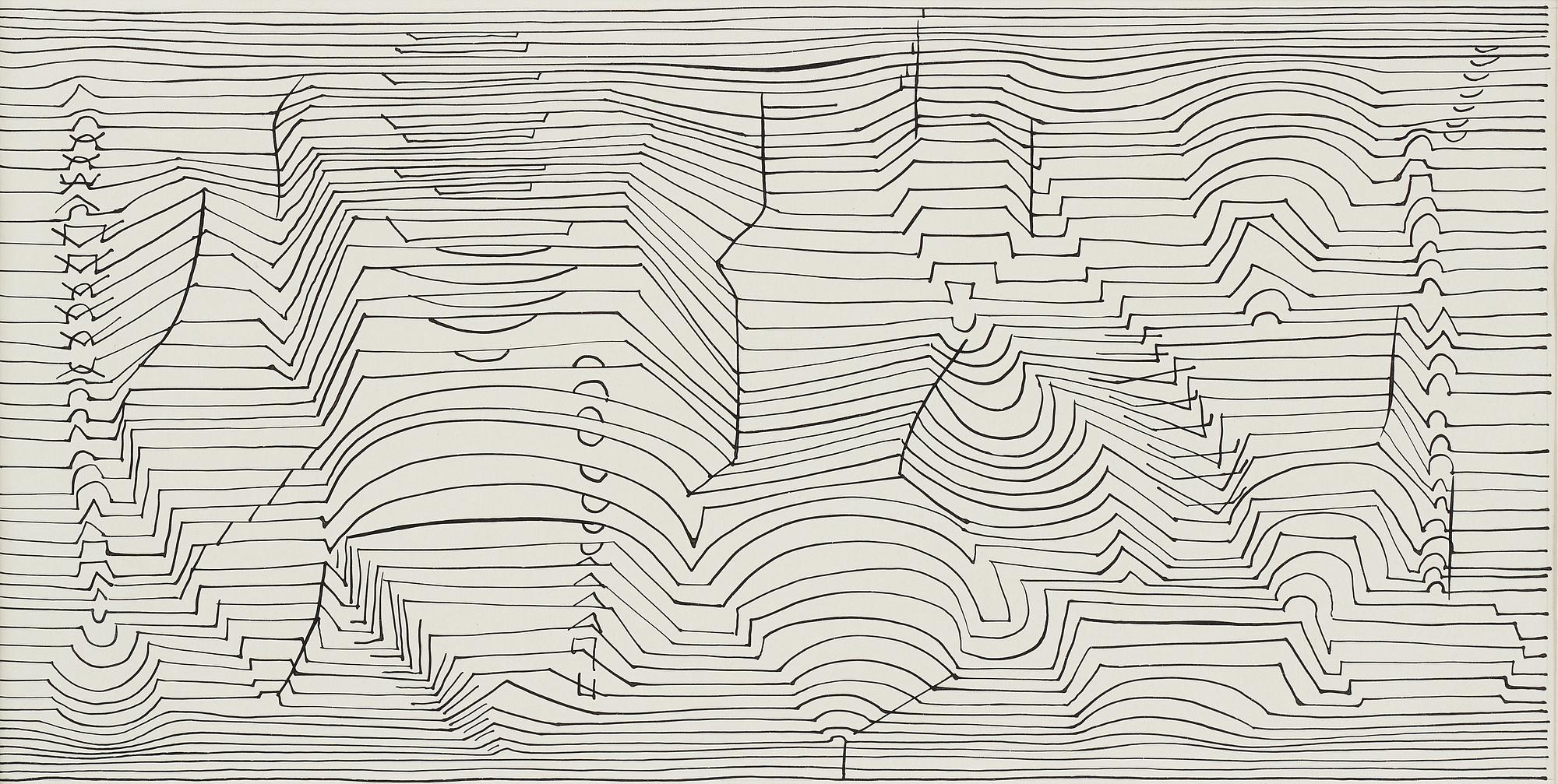 VICTOR VASARELY, indian ink, signed in pencil.