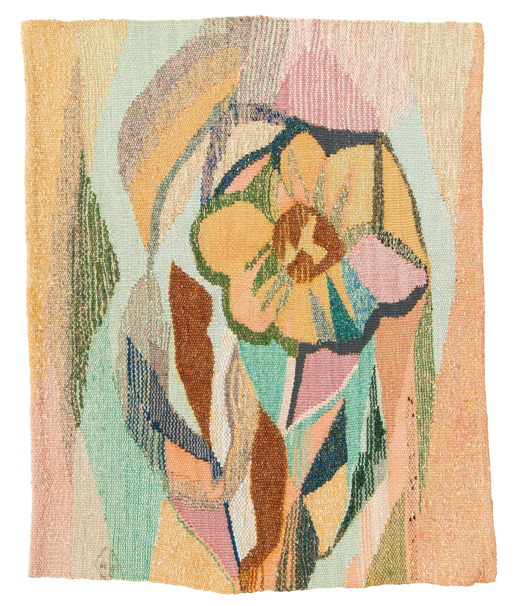 Eva Anttila, a signed tapestry,  EA.