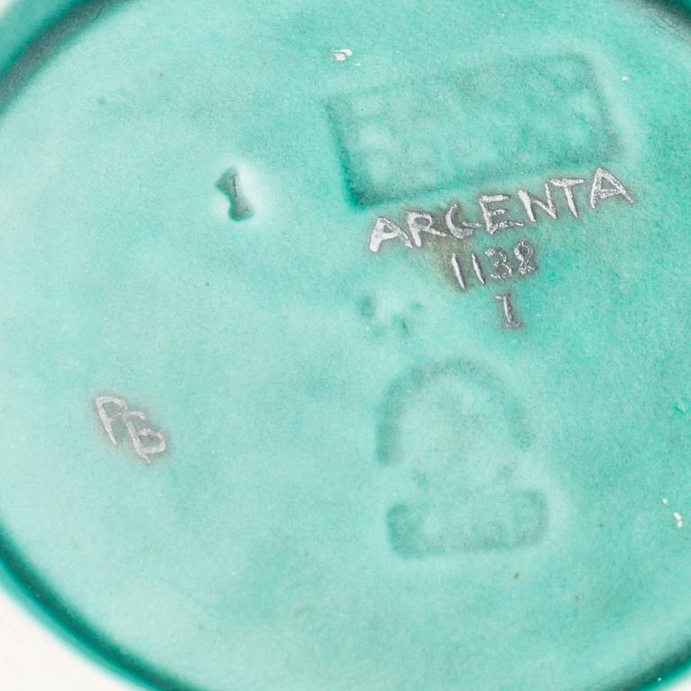 WILHELM KÅGE, vas "Argenta" stengods Gustavsberg 1942.