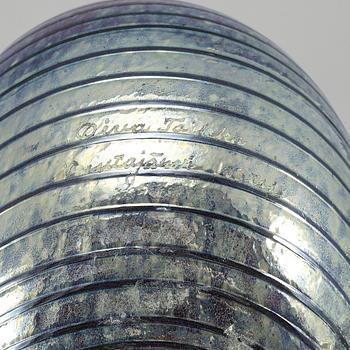 OIVA TOIKKA, lasilintu, Grey Pheasant, signerad Oiva Toikka Nuutajärvi Notsjö.