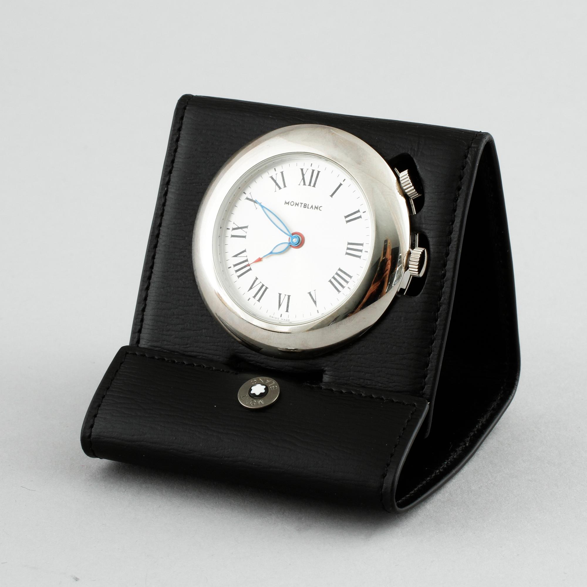 MONTBLANC, travel clock, 45 mm. - Bukowskis