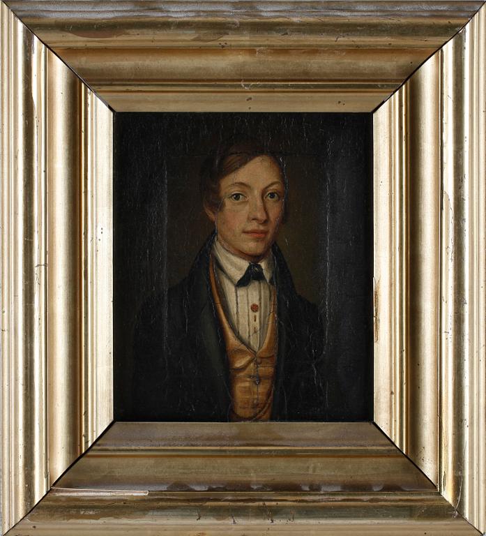 OKÄND KONSTNÄR, olja på duk. Sign S Norén o dat 1842 a tergo.