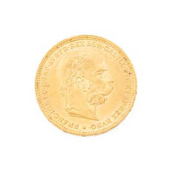 Gold coin, Austria-Hungary, 20 Corona, 1893.