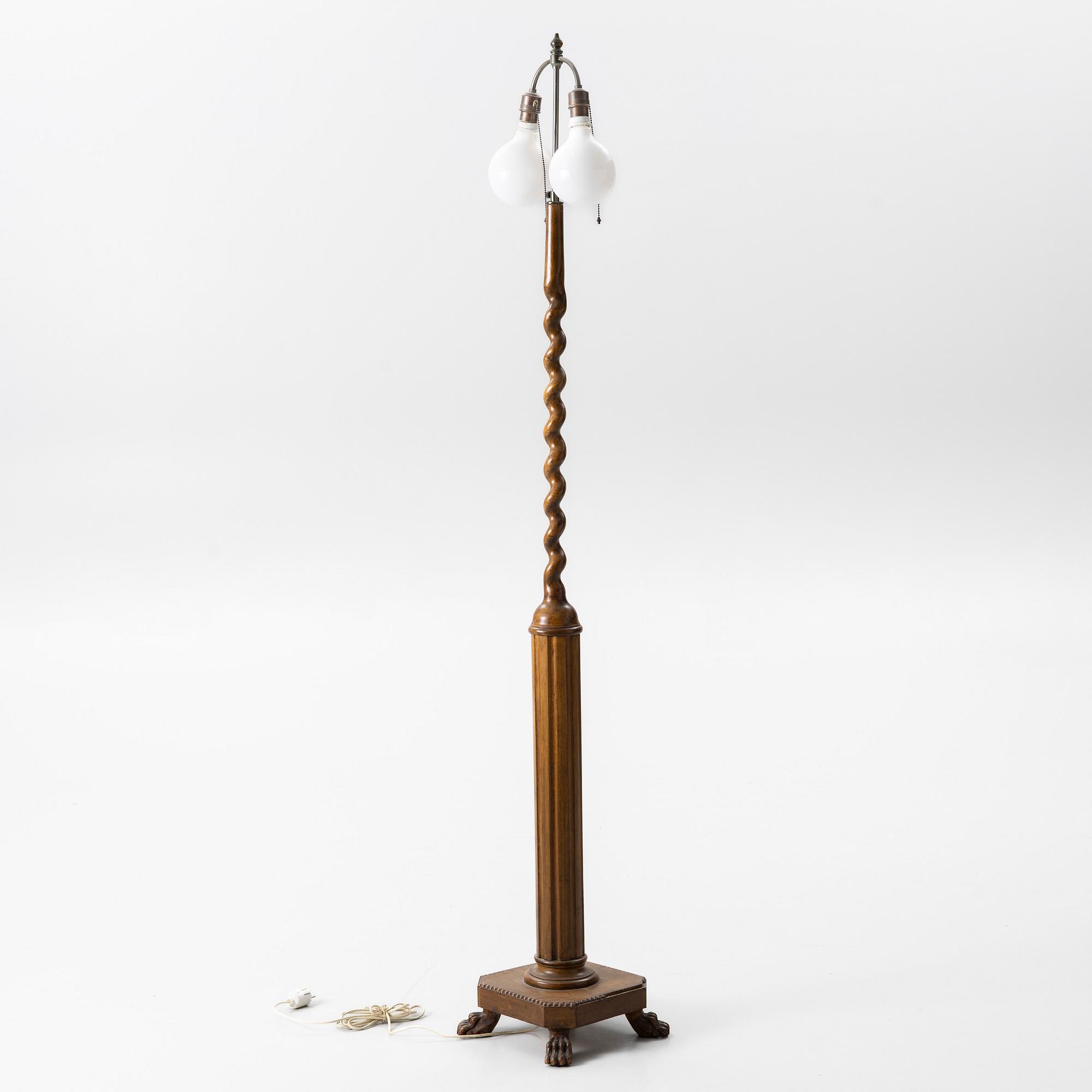 Floor lamp, 1930s-40s.