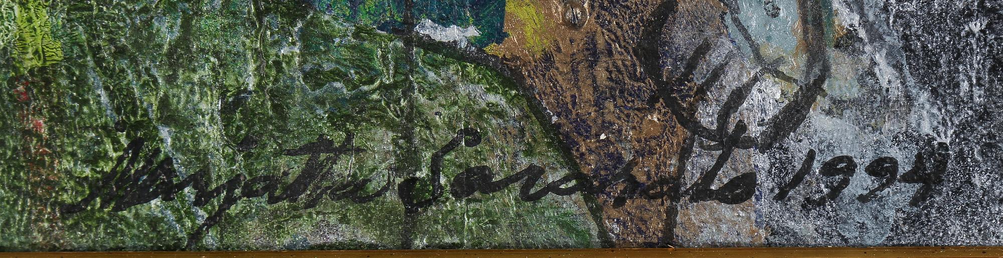 MARJATTA SARASALO, blandteknik, signerad och daterad 1994.