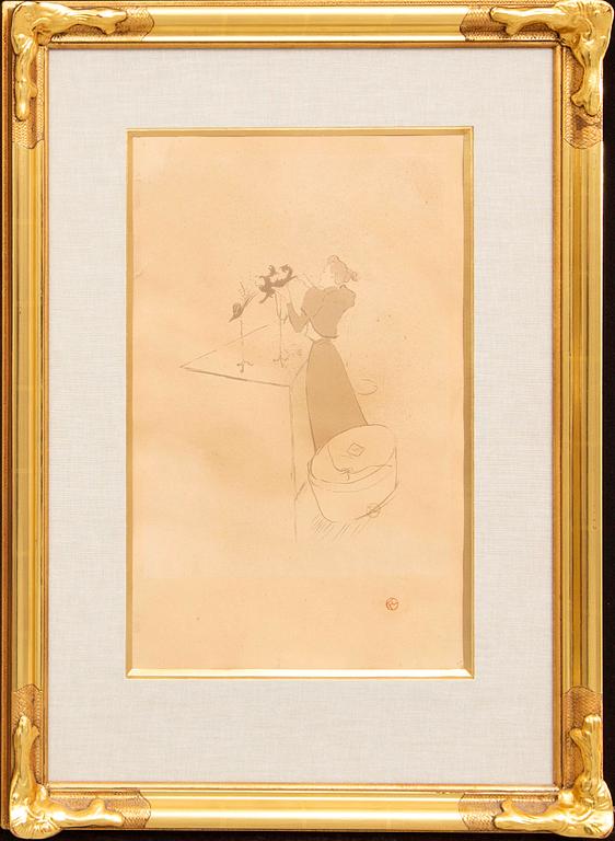 Henri de Toulouse-Lautrec, lithograph printed signature.