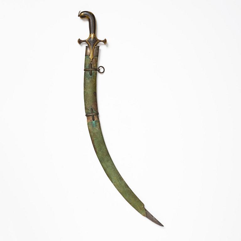 A 17th century watered-steel Shamshir, by Asadullah Isfahani, Safavid dynasty,