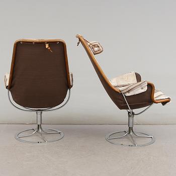 FÅTÖLJER, 1 par, "Jetson", Bruno Mathsson, Dux, 1900-talets andra hälft.