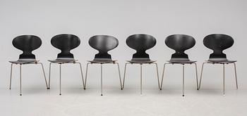 STOLAR, 6 st, "Myran", Arne Jacobsen, Fritz Hansen.