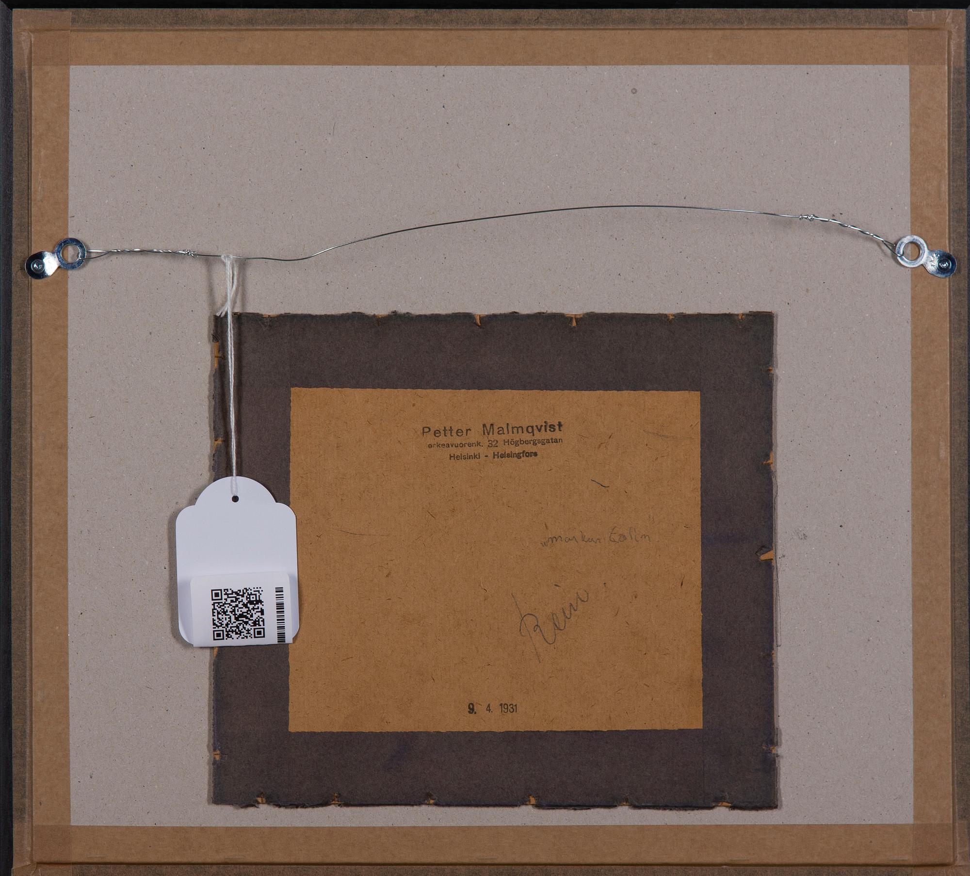 SIGNE HAMMARSTEN-JANSSON, kolteckning, signerad Ham.