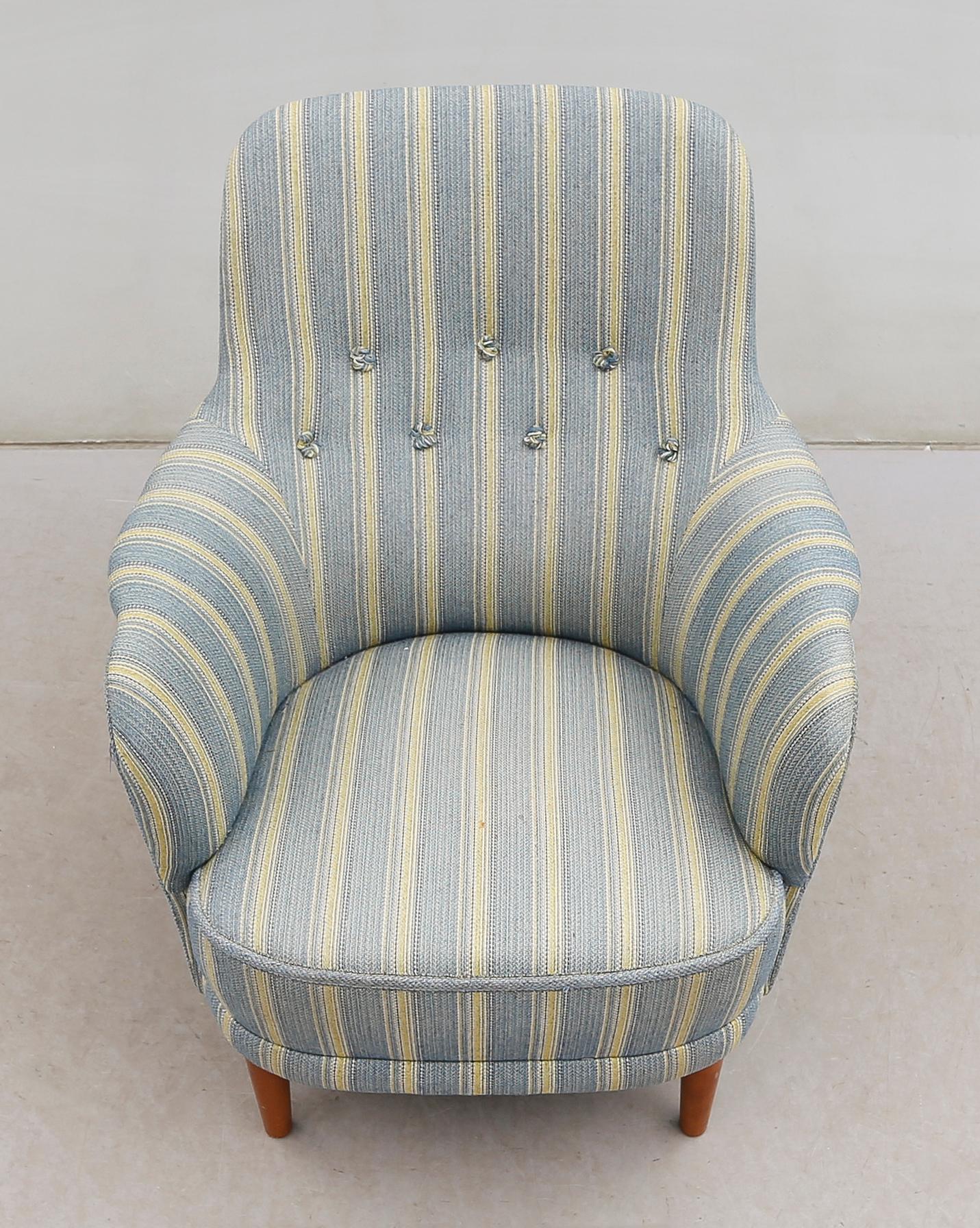 FÅTÖLJ, "Samsas", Carl Malmsten, 1900-talets andra hälft.