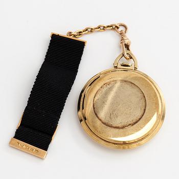 Taskukello, 42 mm, 14K kultaa, ankkurikäynti, Tillander.