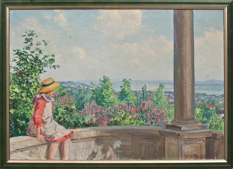 WALTER LILIE, olja på duk. Signerad och daterad 1911.