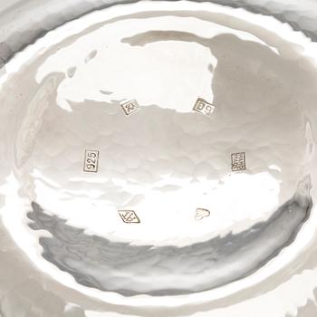 A sterling silver and enamel bowl, maker's mark of A. Tillander, Turku 2005.