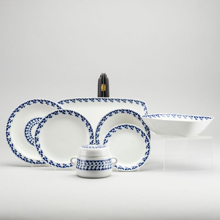 CARL-HARRY STÅLHANE, SERVIS, 53 delar, "Swedish blue", Rörstrand.