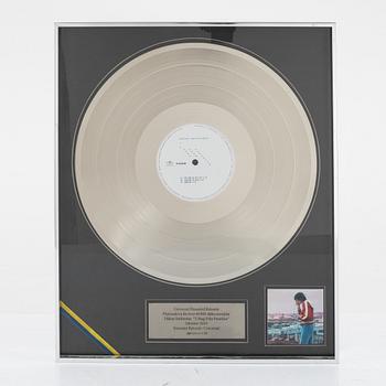 Håkan Hellström, platinum record, "2 steg från paradise" 2010.